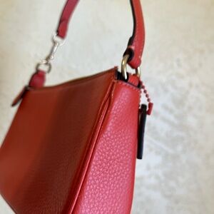 Coach Cherry Red Leather Shoulder Bag